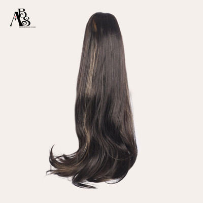 A B S Wavy Highlighted Ponytail  Extension with Claw Clip Hair Extension