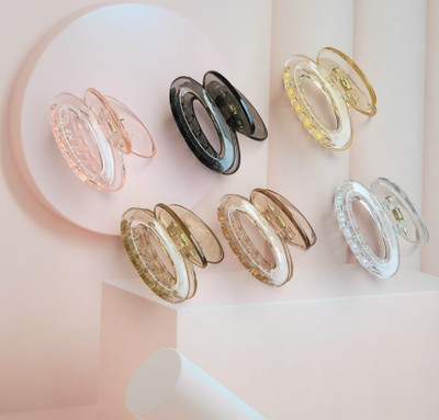 Dreamish Hair Accessories Korean Design Oval Shape Hair Clutcher Hair Claw Clip for Girls & Women Hair Claw(Multicolor)