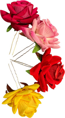 Be trendy For Elegant floral hair brooch for women and girls. Hair Accessory Set(Multicolor)