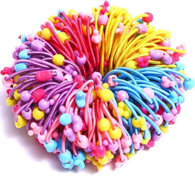 AGILE STORE PACK OF 50 ELASTIC FANCY KIDS/GIRLS/WOMEN Rubber Band(Multicolor)