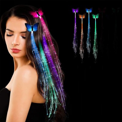 stickonn LED Flashing Light Butterfly Hair Clip for Girls Hair Clip(Multicolor)