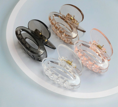 Dreamish Hair Accessories Trendy Korean Style Hair Clutcher Glossy Girls & Women Strong Grip Jaw Clamp Hair Claw(Multicolor)