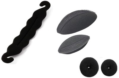 A H S Women Black Hair Bun Kit Combo Hair Accessory Set(Black)