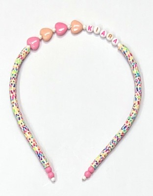 Heddz Multicolor Polka Dot Customised Hairband For Kids/Girls Hair Band(Pink)