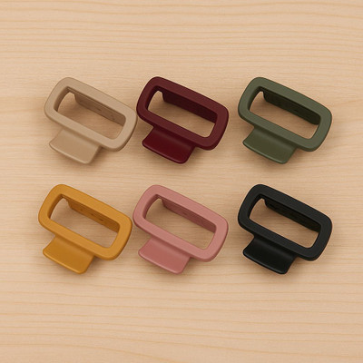 Glamora Square Hair Clutcher Matte finish Hair clips for Women, Girl (Pack of 6) Hair Claw(Multicolor)