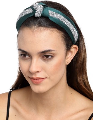 YouBella Stylish and Trendy Party Wear Jewellery Hair Band(Green)