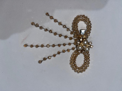 kerav Fancy trendy golden hair cilp for women Hair Clip(Gold)