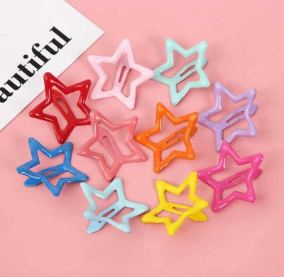 Misa Star Shape Hair Clips Hair Pins for Girls Women (Pack of 10 Pieces Combo) Hair Pin(Multicolor)
