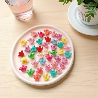 Freebies Multicolor Crown Hair Claw Clip for Women and Girls (Pack of 60) Hair Clip(Multicolor)