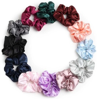 Misa 12pcs Hair Scrunchies Velvet Elastic Hair Bands Scrunchy For Women and Girls Rubber Band(Multicolor)