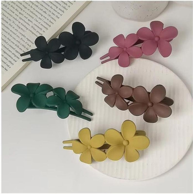 house of common SS_MatteBlackFlower_108 Hair Claw(Multicolor)