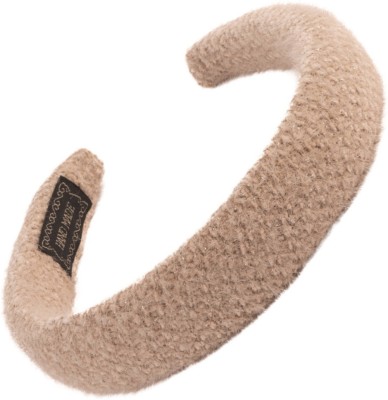 FDreaM Winter Knit Headband - Fluffy Padded Hair Hoop, Soft hair band for women,Girls Hair Band(Beige)