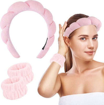 Everglow Headband And Wristband Set Head Band(Pink)