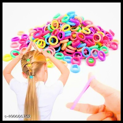 Lancia 100pcs Mini Hair Rubber Bands Ties For Baby Kid Girls rubber band for girls Rubber Band(Multicolor)