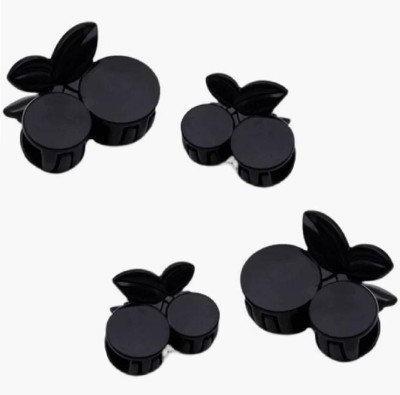 Fashion Alley 4PCS Claw Clips Cute Hair Claw Clip Daisy Clips Matte Large Claw Hair Clip(Black)