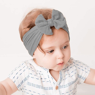 PINK&BLACK Baby Girls Jacquard Soft Nylon Headbands Newborn Kids 0-3 Years Head Band(Black)