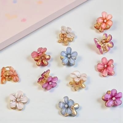 Freebies 6 Pcs Floral Hair Claw Clip Set for Women Hair Clip(Multicolor)