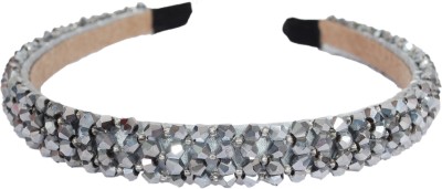 Vogue Hair Accessories Limited Edition Crystal Beaded Fancy Party Hair Band(Grey)