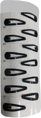 Uniqon (No-1) Multi Purpose Black Color 3.5 Cm Long(Pack of 12) Tic Tac Clip(Black)