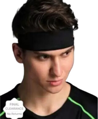 plutoprom Sweat for Running, Sports Workout/Exercise Head Band Head Band(Black)