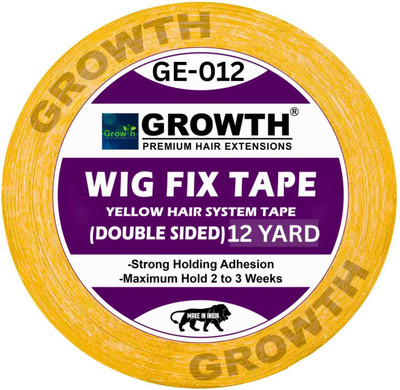 Growth Extension Adhesive Double Sided Tape Lace Glue-Tape Wig-Waterproof 12 yard Hair Accessory Set(Yellow)