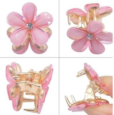 house of common Multi Color Flower Hair Clip For Women and Girls ( Pack of 4) Hair Clip(Multicolor)