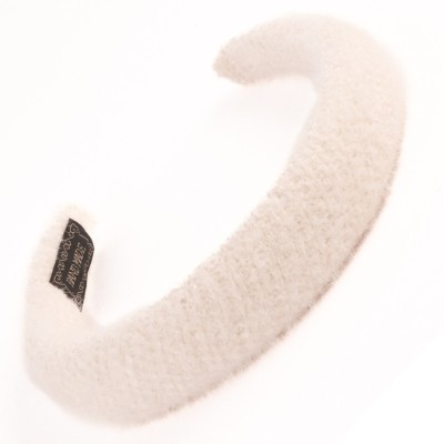 FDreaM Winter Knit Headband - Fluffy Padded Hair Hoop, Soft hair band for women,Girls Hair Band(White)