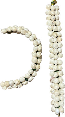 D-DIVINE Pack of 2 Flower Gajra Bun Juda Maker Mogra Gajra Hair Accessories For Women Hair Accessory Set(White)