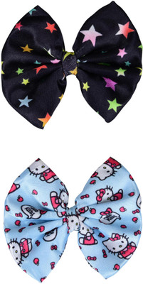 Munavi Elastic Rubber Hair Band hair combo(Black, Blue)