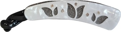 DRESSED UP DIVAS women HAIR BANANA CLIP Banana Clip(White)