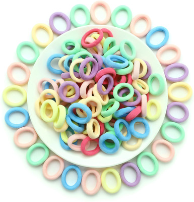 BiggSmile 200 PCS Colorful Mini Hair Rubber Bands for Baby Girls & Kids | Rubber Band(Multicolor)
