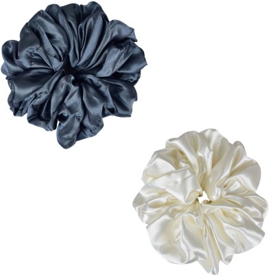 NNR VOLUMIZER HAIR SCRUNCHIES Rubber Band(White, Grey)