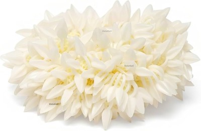 PSYCHFLORE BEAUTYFULL WHITE RUBBER BAND SET OF 1 PC-W8 Hair Accessory Set(White)