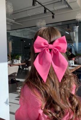 Hazel World Beautiful satin hair bow for girls Hair Clip