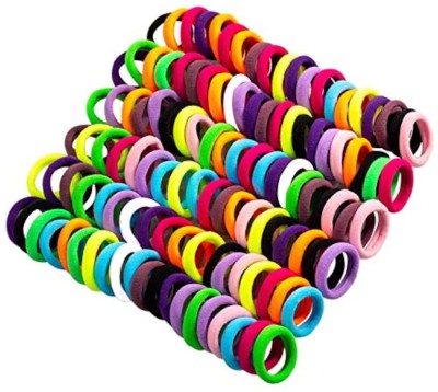 MANODHRUVA Hair Tie Soft Tiny Small Elastic Rubber Hair Bands Braiding, Pack of 100 Rubber Band(Multicolor)