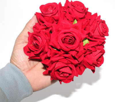 Fashion Factory Artifitial Flower bun for Girls and Women Bun(Red)