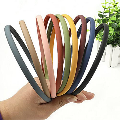 Freebies Trendy Matte Hairband for Women & Girls (Pack of 6) | Multicolor Plain Hair Hoop Hair Band(Multicolor)