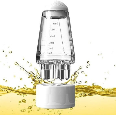 MANIBAM IMPEX Mini Portable hair oil applicator bottle Comb for Scalp Hair Growth hair combo(White)