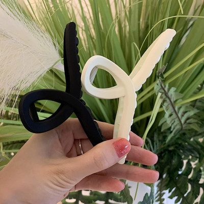 LS ENTERPRISES 2PCS Hair Claw Clips, 4.3 inch Large Matte Hair Claws, Fashion Hair for Women Hair Claw(Multicolor)