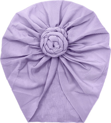 RosaStella Premium Designer Soft Floral Head Wrap Stretchable Headband Super Elastic Band Head Band(Purple)