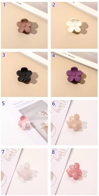 house of common Pack of 1 Pcs Korean Fashion 3.5cm Small Flower Hair Claw_20 Hair Claw(Multicolor)