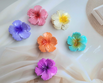 Dreamish Hair Accessories Flower Hair Clips For Women & Girls Floral Claw Clutchers. D Hair Claw(Multicolor)