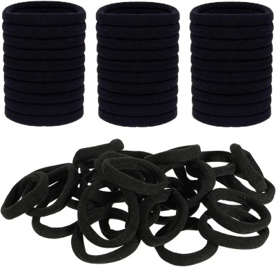 barakath Pack of 100 Black Rubber Hair Bands for Women And girls… Rubber Band(Black)