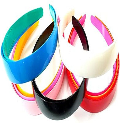 Freebies Matte Finish Hair Bands for Women (Pack of 6) | Non-Slip Multicolor Headbands Hair Band(Multicolor)