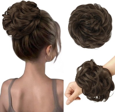 VIVIAN Hair Buns for Women Girls, Messy Bun Hair Bun Extension, Fake Bun Bun(Brown)