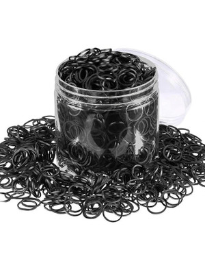 virtuvend ventures (900 PCS) Elastics Stretchy Hair Tie Ponytail Rubber Band(Black)