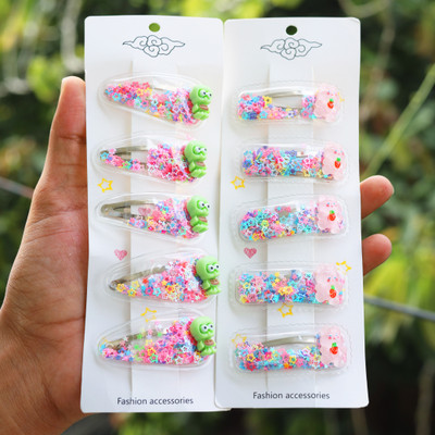 AmazingKarts 10 pcs Cute Hair Clips Multi Sequins Hair clip Styling for Girls & Kids. Hair Clip(Multicolor)
