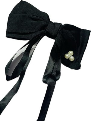 Maanya Traders Set of 2 Velvet Hair Bow Hair Clips(Brown) Hair Clip(Brown)