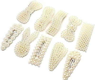 Misa Pearl moti hair Clip For Women and Girls ( Pack of 12) Hair Clip(Multicolor)