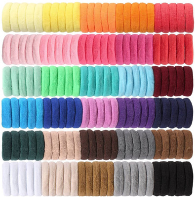 AVEU Multi-Colour Pony hair For Women and Girls (1 Box Have 30 Band) Rubber Band(Multicolor)